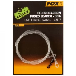 Fox Fluorocarbon Fused Leader, Vorfach 75cm 2 Fox Fluorocarbon Fused Leader, Vorfach 75cm -Fox Verkaufs-Shop Fox Fluorocarbon fused leader size 7 kwik change