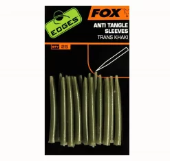 Fox Edges Anti Tangle Sleeves, Transkhaki Tangeltuben, Standard