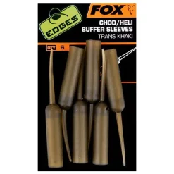 Fox Edges Naked Chod / Heli Buffer Sleeves, Transkhaki Pufferschutz