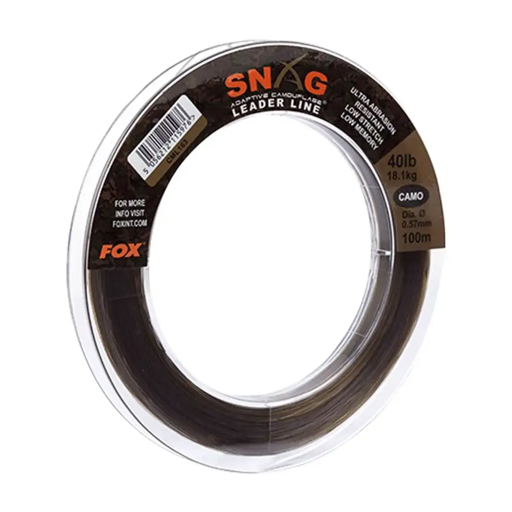 Fox Snag Leader, Camo Vorfachschnur Fox Snag Leader, Camo Vorfachschnur -Fox Verkaufs-Shop fox snag leader line camo
