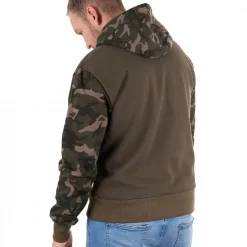 Fox Khaki / Camo Fishing Hoodie -Fox Verkaufs-Shop fox khaki camo hoody 3