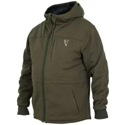 Fox Collection Sherpa Hoody - Grün / Silber